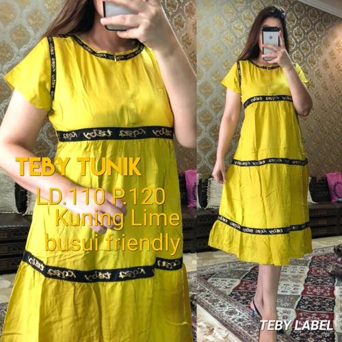 Foto Produk daster arab/india/dubai/turki teby tunik dress busui midi dari murmershops & fashion