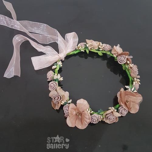 Foto Produk Mahkota Bunga Bandana Bunga Flower Crown Pesta Bridal Shower FC1 dari Star Gallery