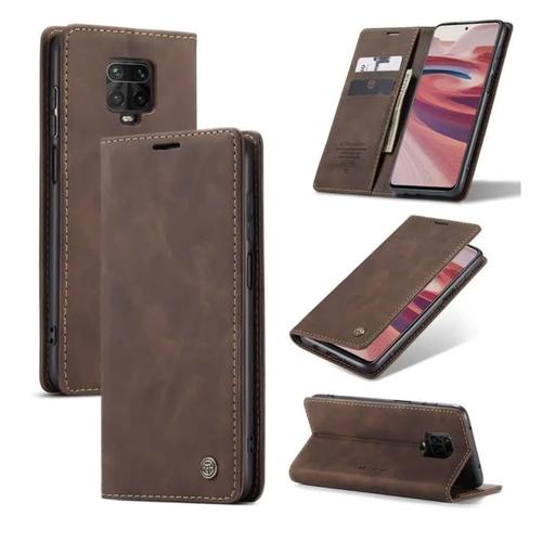 Foto Produk Xiaomi Redmi Note 9 pro Flip Case Caseme Cover Leather Wallet Dompet - Maron dari Vinvend ACC