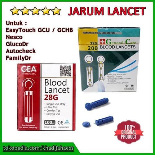 Jual Jarum Blood Lancet GEA EasyTouch GCU Nesco GlucoDr Autocheck