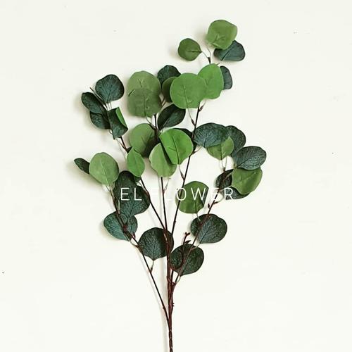 Foto Produk Daun Eucalyptus T95cm Artificial Dekorasi Rustic Bunga Artificial - hijau tua dari VOEL design