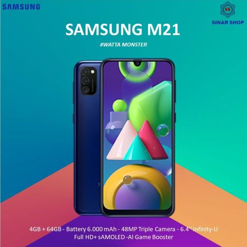 Foto Produk Samsung galaxy M21 Ram 4 Rom 64 Garansi Resmi - Biru dari Home Cell