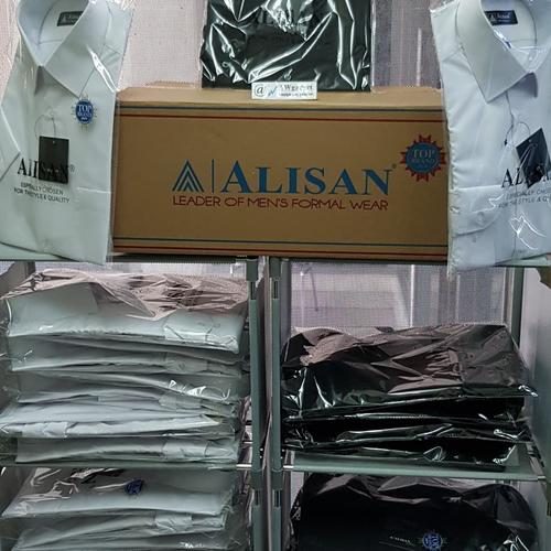 Foto Produk Kemeja Alisan lengan panjang reguler kualitas terbaik dan asli - Hitam, 15.5 dari AWgadget