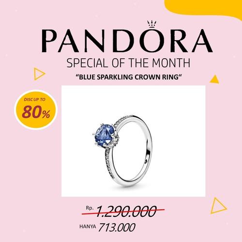 Jual Promo Cincin Pandora Blue Sparkling Crown Ring Original 100 Jakarta Barat Swarovskigiftid Tokopedia