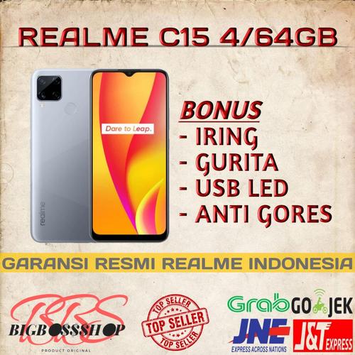 Foto Produk REALME C15 4/64GB NEW GARANSI RESMI - Biru dari Bigbossshop