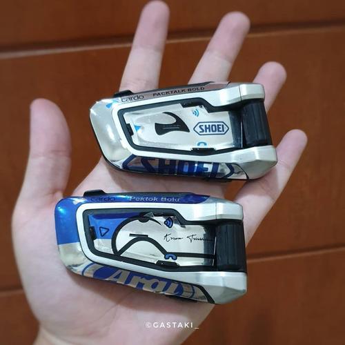 Foto Produk SKIN ATAU STIKER INTERCOM PACTALK CARDO BOLD JBL NOT SENA 20S 30K - Chrome dari BKIDCO