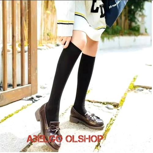 Foto Produk kaos kaki panjang selutut/kaos kaki wanita/kaos Kaki muslim - cream/wrnakulit dari abelgo olshop