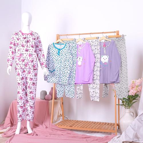 Foto Produk Piyama Baju Tidur PP Bahan Kaos Baju Panjang Celana Panjang dari StarSungallery