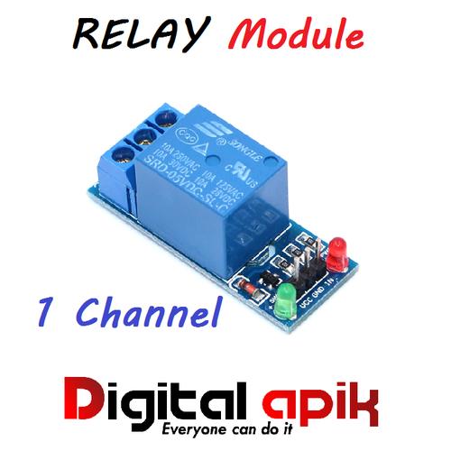 Jual Relay Module 1 Channel CH 5V Arduino Modul Output 10A 250V AC 30V ...