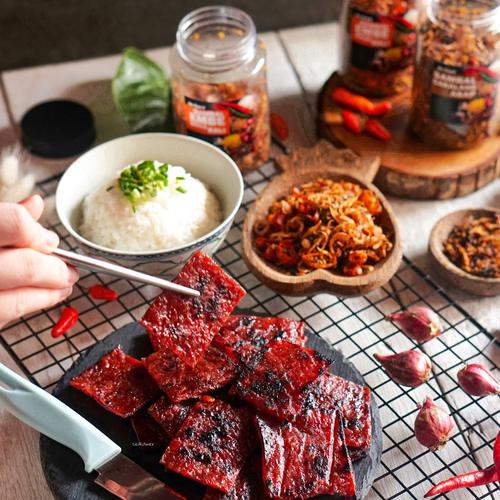 Foto Produk Dendeng Ayam ala Singapore HALAL - 200gr - Pedas dari dofel