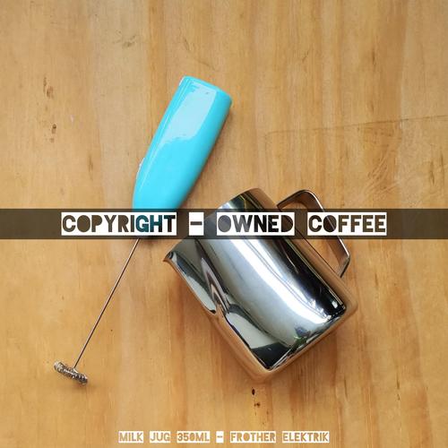 Foto Produk Paket Alat Kopi - Latte - Milk Jug 350mL - Elektrik Frother dari Owned Coffee