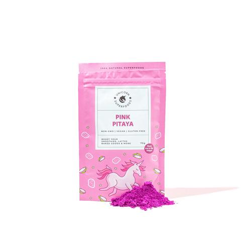 Gambar READY! 100% FREEZE DRIED PINK PITAYA POWDER - UNICORN SUPERFOODS - 10g dari Golamy Organik undefined Tokopedia