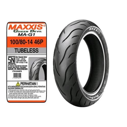 Foto Produk Ban Maxxis Green Devil -MA-G1 Ukuran 100/80-14 dari Sumber Jaya Motor