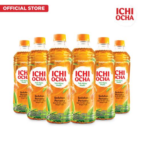 Foto Produk ICHI OCHA Green Tea Honey 450ml x 6 Pcs dari Indofood Beverages