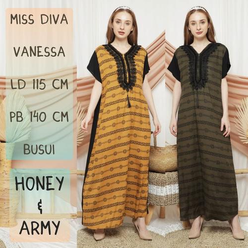 Foto Produk daster arab/india/dubai/turki MISS DIVA VANESSA dress busui adem - dusty pink dari murmershops & fashion