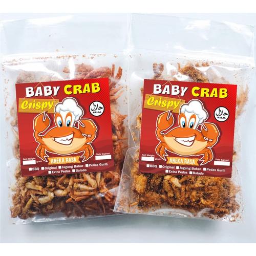 Jual Camilan HALAL Baby Crab Crispy 50gr Kota Malang Baby Crab