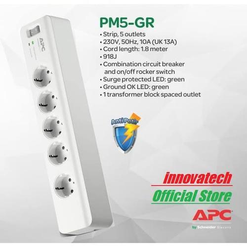 Promo APC Surge Protector PM5GR / PM5GR colokan anti petir Cicil 0 3x