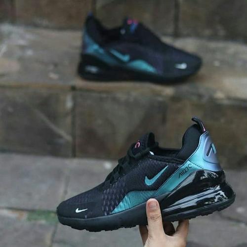 270 Mens Blue Jual Nike Airmax 270 Black Blue Metallic Men Premium Hitam, 43