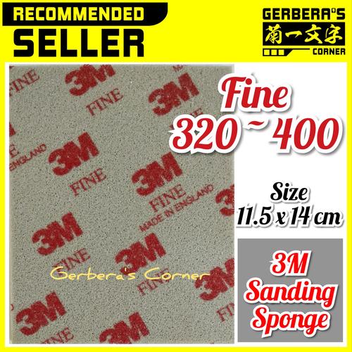 Foto Produk 3M Sanding Sponge Fine 11.5 x 14 cm - Amplas Model Kit Gundam dari Gerbera's Corner