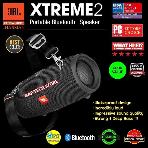 Foto Produk JBL Xtreme 2 / Xtreme2 Waterproof Portable Bluetooth Speaker Original - Hitam dari GAP TECH STORE