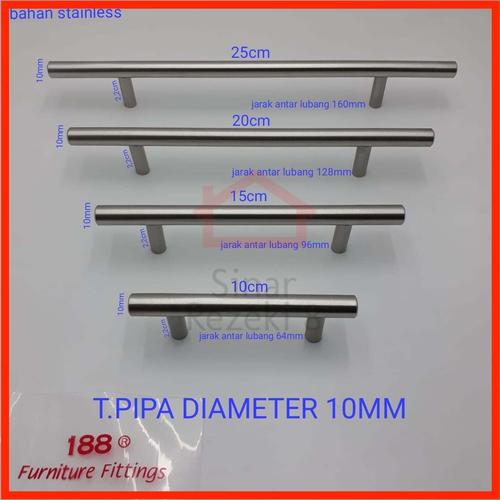 Jual Handle Tarikan Pipa Bulat 25 cm STAINLESS Laci Pintu Lemari Dapur ...