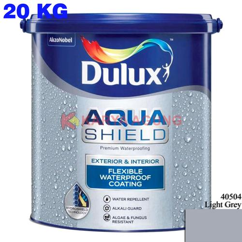 Jual Dulux AQUASHIELD Cat Tembok Anti Bocor Flexible Waterproof 20 KG Pail - LightGrey 40504 - Kota Makassar - Karya Agung Sulawesi | Tokopedia
