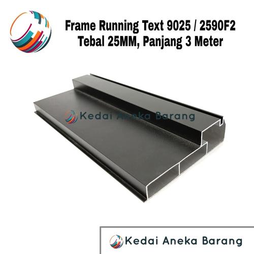 Foto Produk Frame Running Text 9025 2590F2 2590 F2 Casing Aluminium Outdoor 3M dari Kedai Aneka Barang