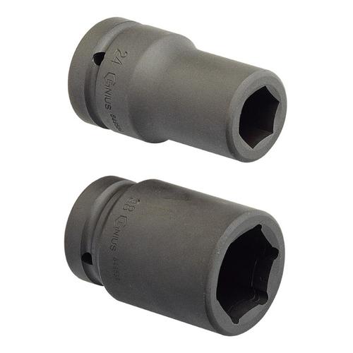 Jual Genius tools deep impact socket drive 1 inch ukuran 90 mm ...