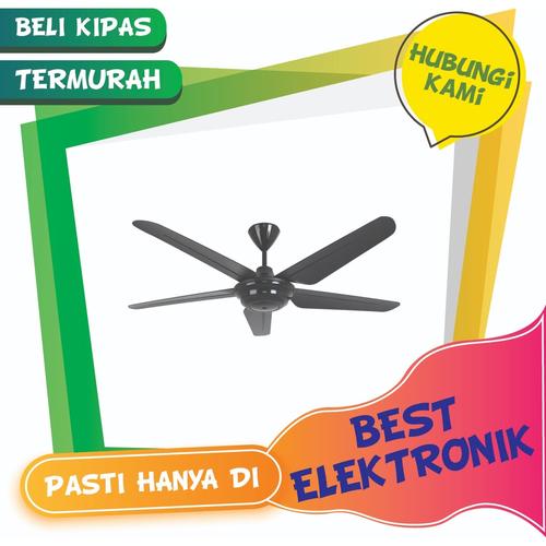 Jual MT EDMA 54IN Best B5 Kipas Angin Baling [Ceiling Fan] Remote Hitam