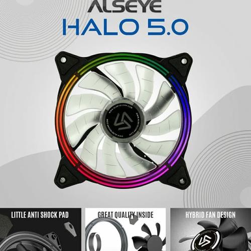 Foto Produk ALSEYE HALO 5.0 H-120 5MR RGB Fan Kipas 12cm dari maru maru comp