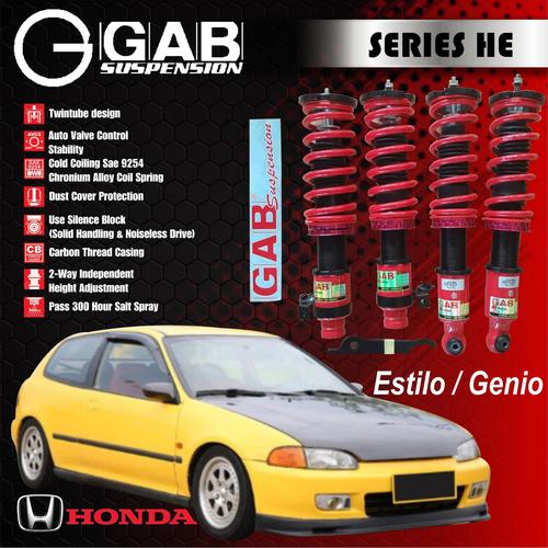 Jual Suspensi per Shockbecker Coilover GAB HE Civic EG Estilo Genio ...