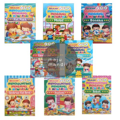 Foto Produk Buku Aktifitas Gunting Tempel Mewarnai - Buku Aktifitas Anak dari Maju Mandiri 88