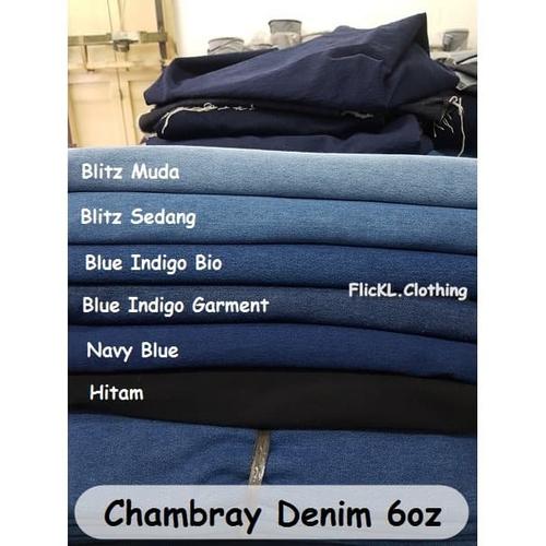 Jual Bahan Kain Denim Washing Jeans Washing Katun Kemeja Ukuran 1 5 Meter Navy Blue Kota Bandung Flickl Clothing Tokopedia