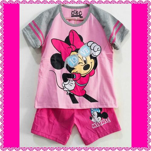 Foto Produk SETELAN ANAK SIZE 1-6 MINNIE MOUSE KACAMATA LOVE PINK MUDA ABU-ABU D&C - SIZE 1 dari MAYA FINKA KAOS KARAKTER