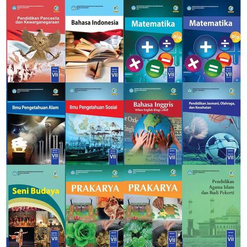 Foto Produk SATU SET BUKU PAKET KELAS 7 SMP KEMENDIKBUD/DIKNAS REVISI TERBARU dari RudiBooks