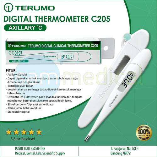 Jual Terumo Termometer Digital / Thermometer C205 Kota Bandung SAM Medical Tokopedia