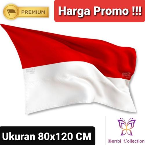 Gambar Bendera Merah Putih Ukuran 80x120 CM (Untuk Depan Rumah) dari Berrbi Collection Jakarta Barat Tokopedia