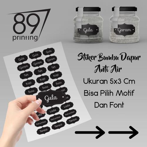 Jual Stiker Vynil Bumbu Dapur Kota Denpasar 89 Printing Tokopedia