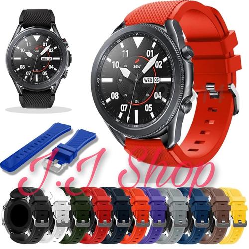 Foto Produk Strap Silicone Rubber Watch Band Samsung Galaxy Watch 3 45mm Tali Jam - Tulis Di Note dari Logam Mulia Termurah
