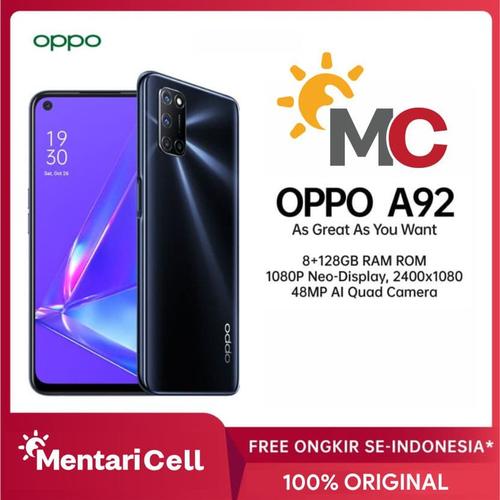 Jual Oppo A92 8gb 128gb Garansi Resmi Hitam Kab Lumajang Mentari Lmj Tokopedia