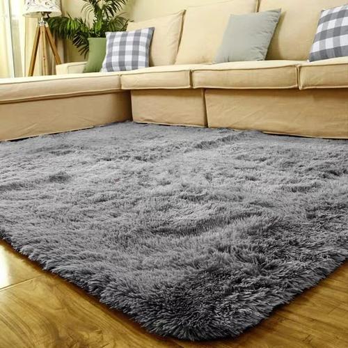 Foto Produk Karpet bulu lembut 150*200 Tebel 4cm - Abu-abu dari Luzzy Distibutor Karpet
