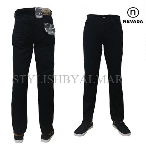 Foto Produk celana jeans regullar standar jumbo kanvas nevada hitam abu coklat - Hitam, 33 dari stylishstore23