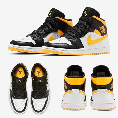 AIR JORDAN 1 MID WHITE LASER ORANGE 
