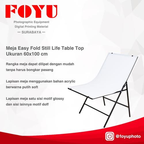 Jual Meja Easy Fold Still Life Table Top Foto Produk Ukuran 60x100 Cm Kota Surabaya Foyu Photo Tokopedia