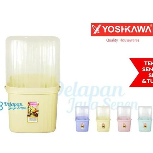 Foto Produk Tempat Sendok Garpu | Tempat Sendok Garpu Plastik YOSHIKAWA seri 1 dari Grosir Delapan JayaSenen
