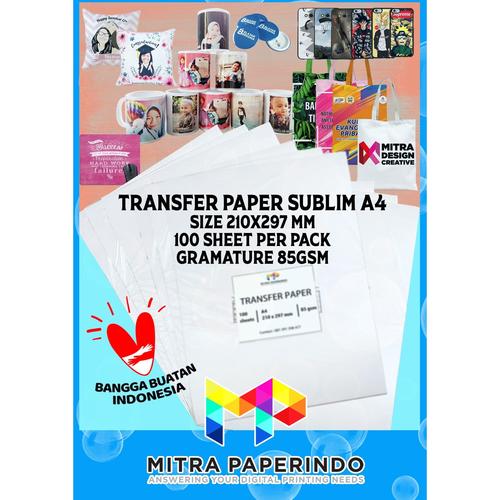 Jual Kertas Transfer Paper Sublimasi ukuran A4 85gsm isi 200lembar Kota Semarang Mitra