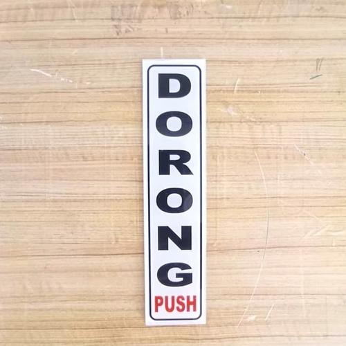 Jual SIGN AKRILIK DORONG UKURAN 5X20CM - Jakarta Barat - Sentral Safety ...