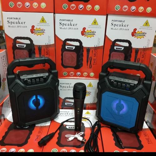Foto Produk Speaker bluetooth portable jpj 668 free mic/speaker karaoke jpj 668 dari MARISHOP88