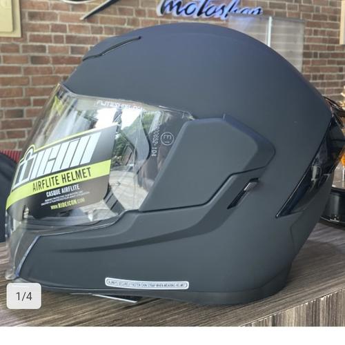 Jual helm icon airflite black matte 