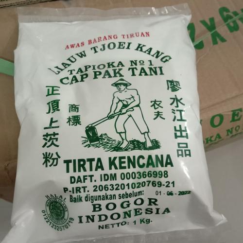 Foto Produk Tepung Tapioka Cap Pak Tani Liauw Tjoei Kang Kemasan 1 Kg dari RnD Ikan Giling Bandung